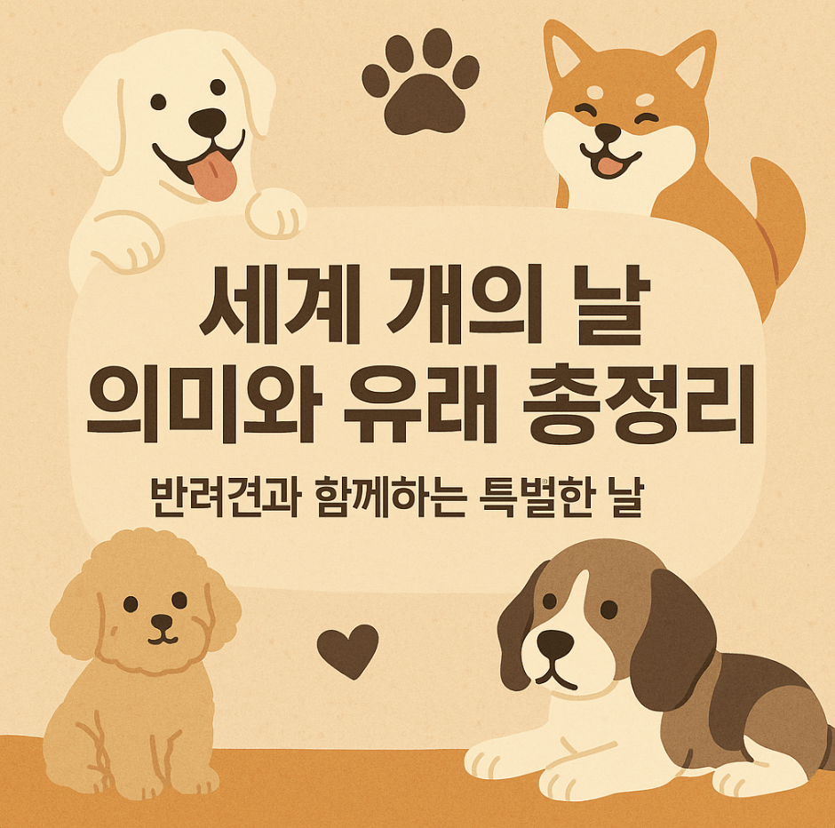 세계 개의 날 의미와 유래 총정리 – 반려견과 함께하는 특별한 날