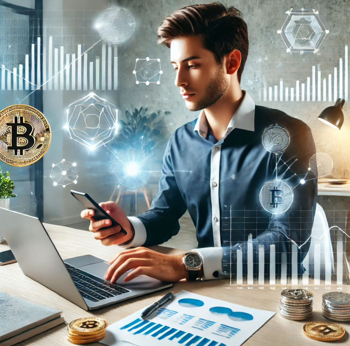 요즘 청년 투자하는법을 분석하고 공부하는 모습