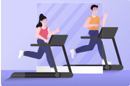 운동하는 사람들