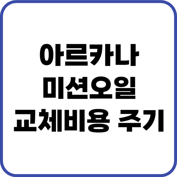 아르카나 미션오일