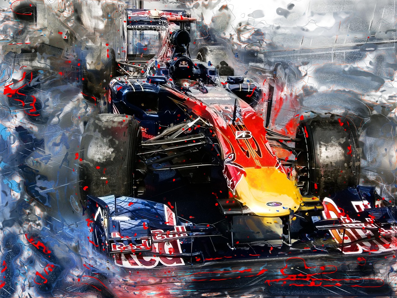 F1 레드불 차 그림