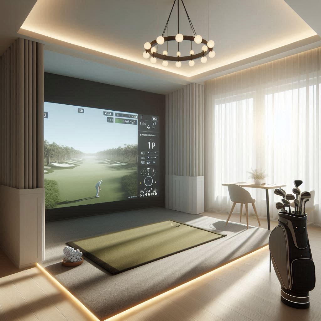 스크린골프장 배경