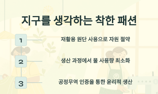 지속 가능성과 환경을 생각하는 브랜드