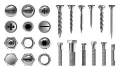 다양한 형상의 나사