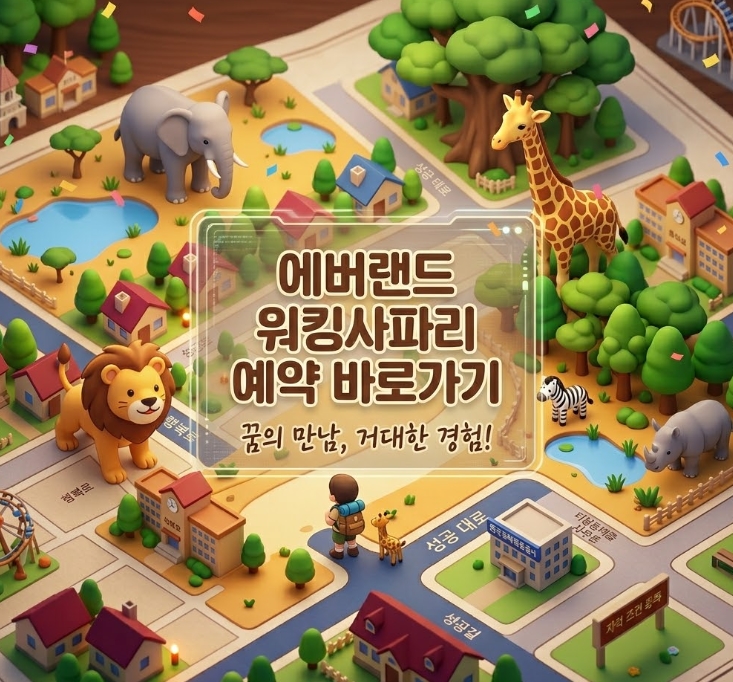 워킹사파리 에버랜드 로스트벨리 예약 방법 이용 꿀팁