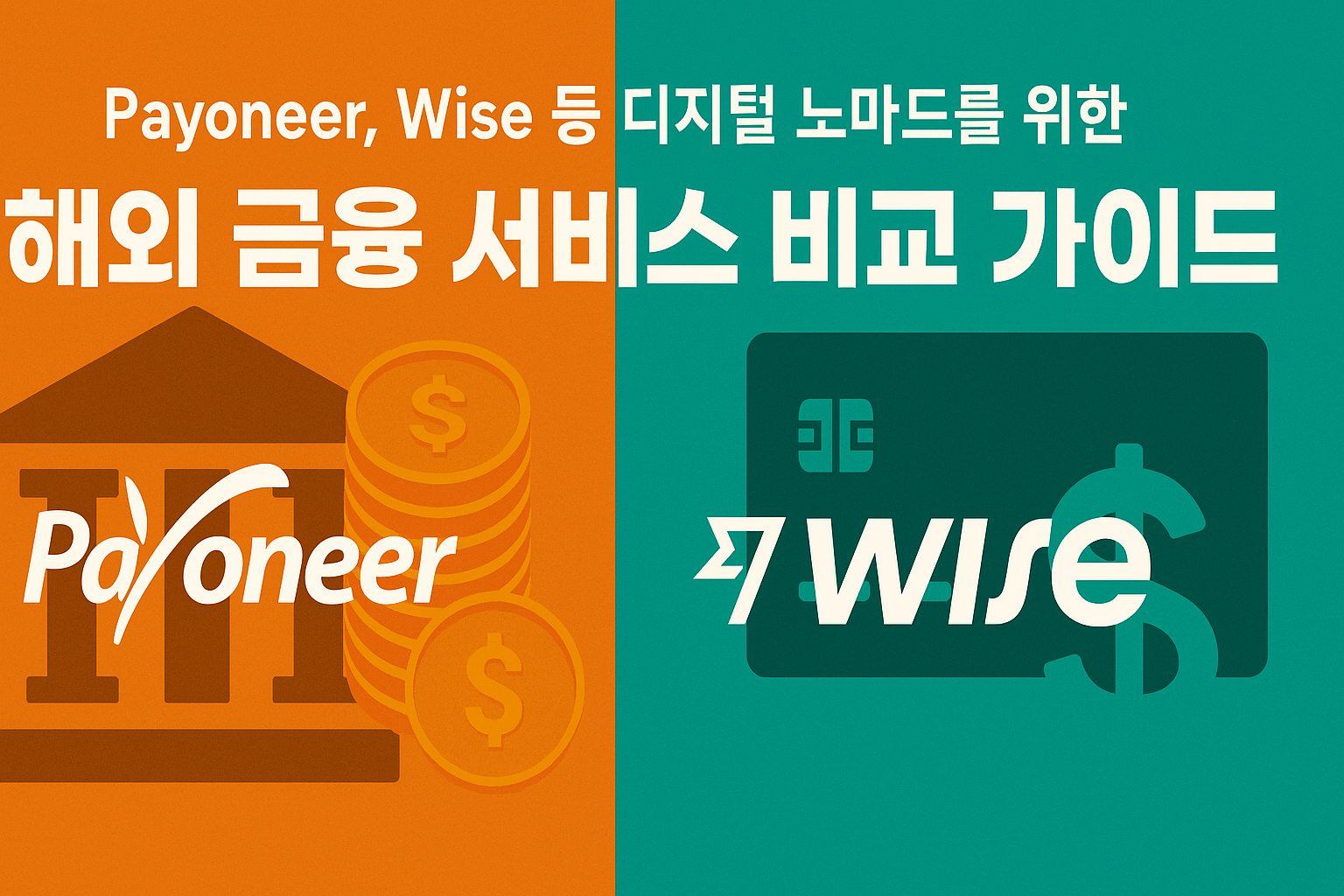 디지털 노마드의 핵심은 ‘자유로운 이동’과 ‘유연한 수익 관리’입니다.
그러나 해외에서 소득을 받고, 환전하고, 지출하는 과정은 복잡하고 수수료 부담도 큽니다.
이때 중요한 것이 바로 Payoneer, Wise, Revolut 같은 글로벌 금융 서비스입니다.
이 글에서는 디지털 노마드가 가장 많이 사용하는 주요 서비스를 비교 분석해 드립니다.