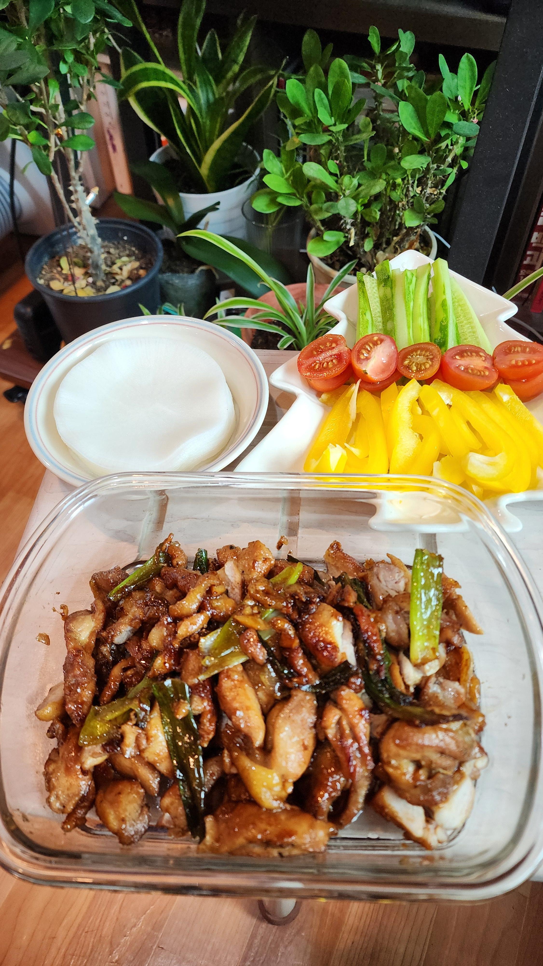 다향 국내산 닭다리살 슬라이스 구이