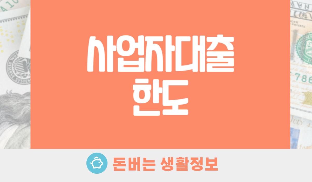 사업자대출 한도