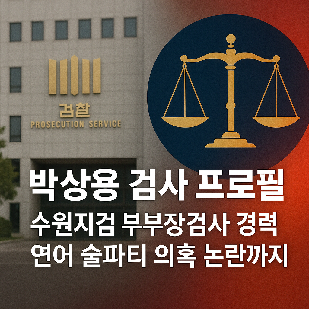 박상용 검사 프로필│수원지검 부부장검사 경력·연어 술파티 의혹 논란까지 (2025 최신)
