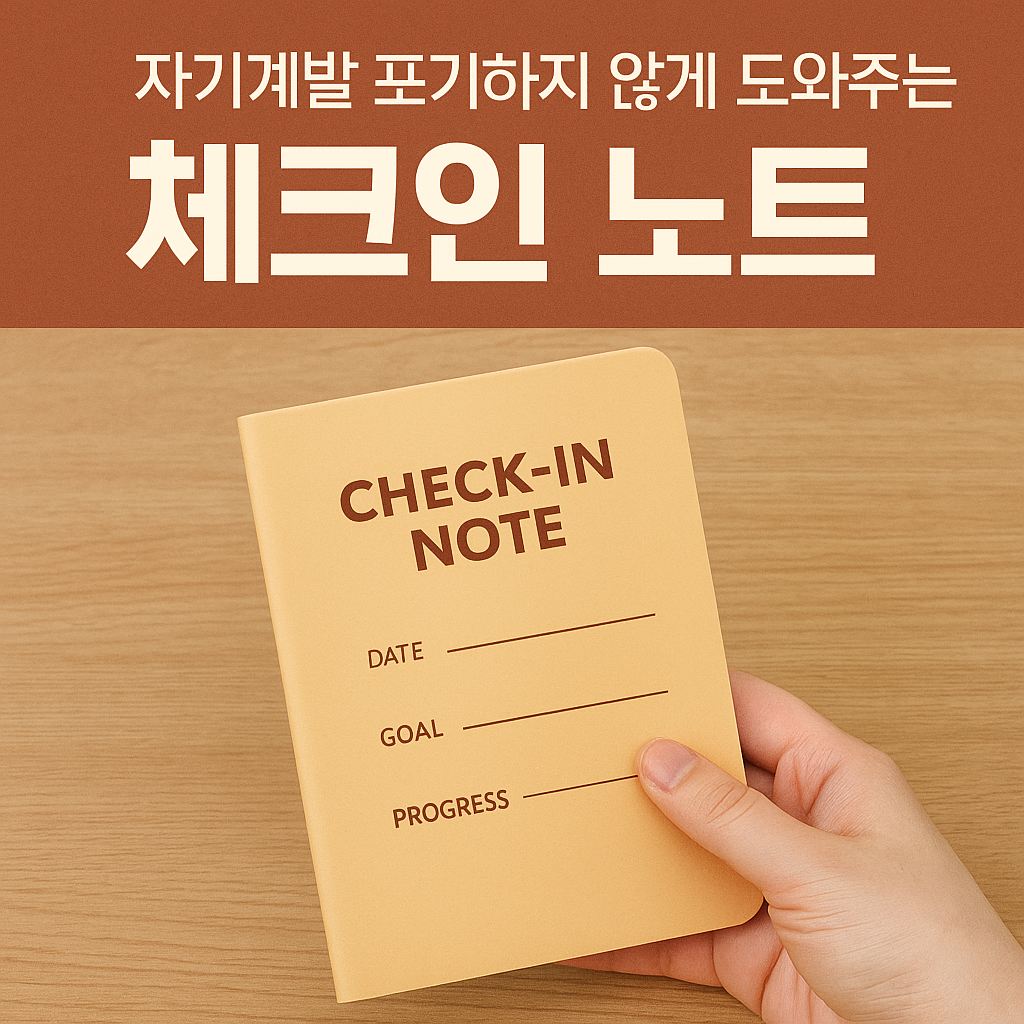 포기하지 않게 도와주는 자기계발 체크인 노트