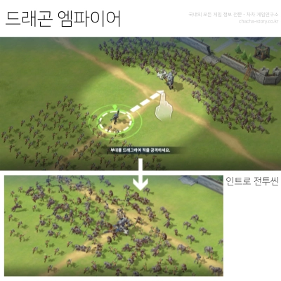 드래곤-엠파이어-게임-리뷰-튜토리얼-대규모-전투씬-언데드와-인간이-싸운다