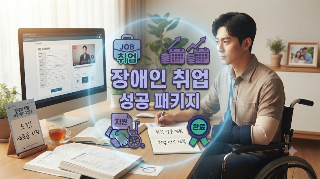 취업준비를 열심히 하고 있는 30대 장애인