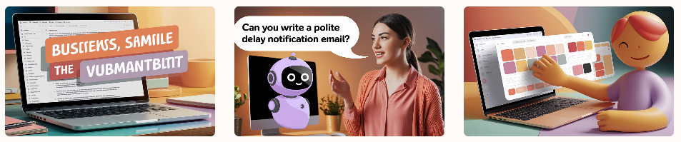 이메일,보고서초안 AI에게 맡기기