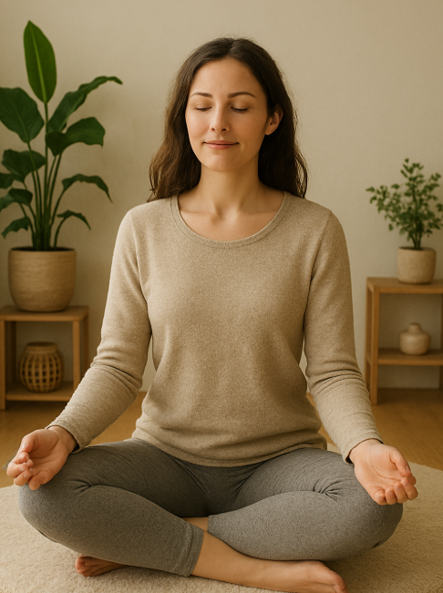 홈 힐링 공간에서 회복하는 모습