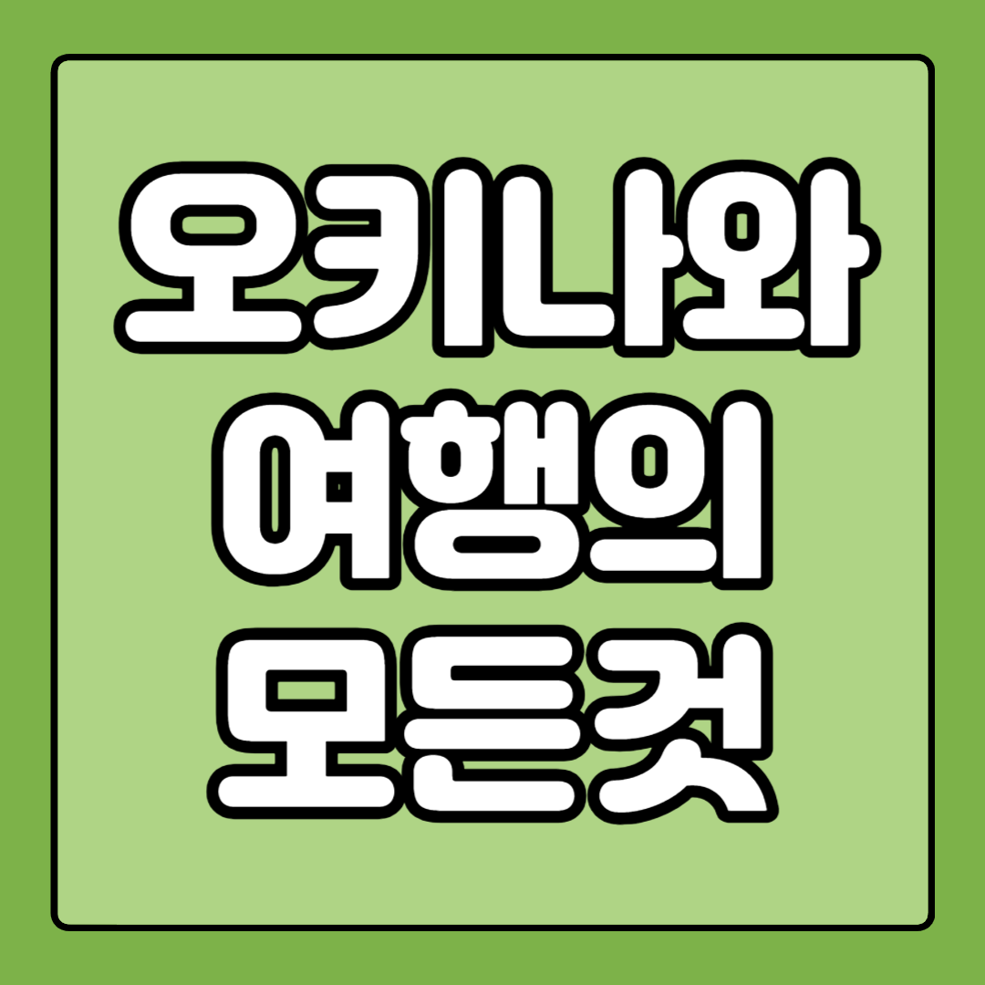 일본 오키나와 여행지&#44; 숙소&#44; 맛집 추천 및 렌트카 정보 공유 직접 후기