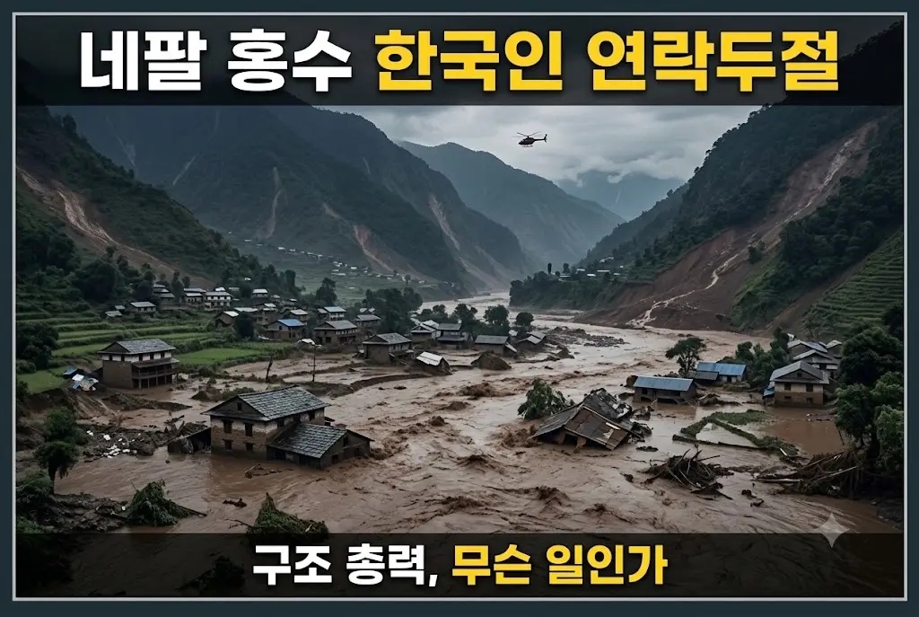 네팔 홍수 한국인 고립 연락두절
