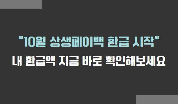 10월 상생페이백 환급 대상