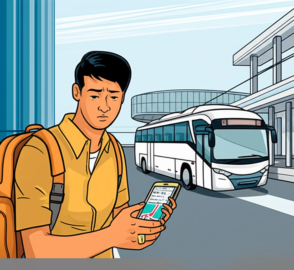 울산역 열차 시간표와 5001번 50..