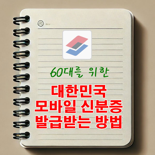 60대를 위한 대한민국 모바일 신분증 발급받는 방법