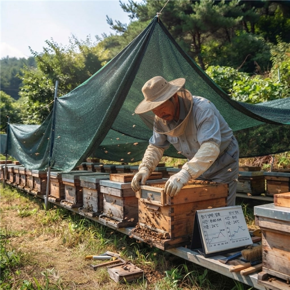 여름철 환기 상태 관찰 장면