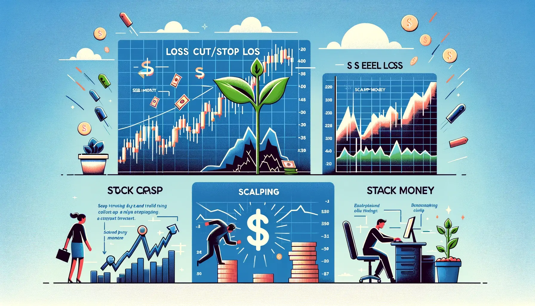 주식용어-로스컷-손절-시드머니-스켈핑-뜻