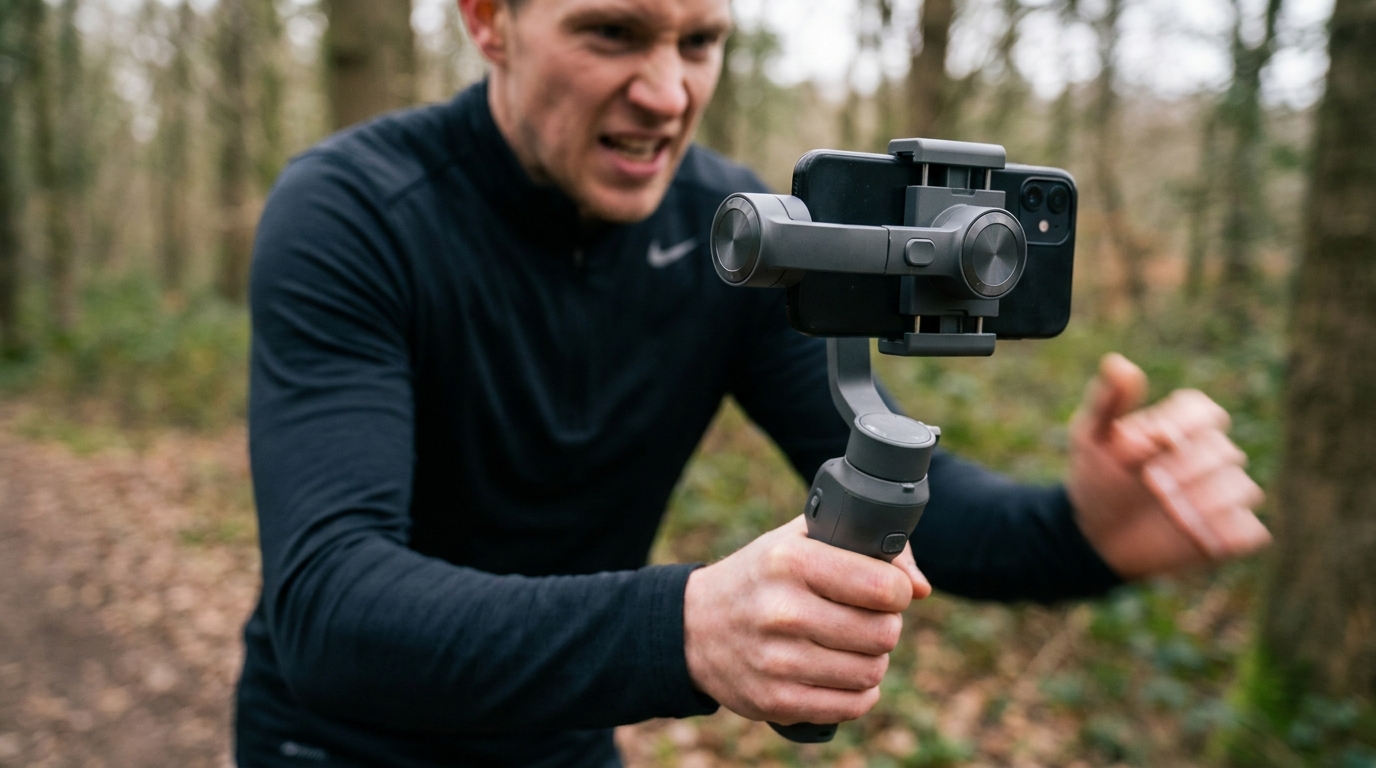 오즈모포켓 4의 향상된 3축 짐벌 안정성과 AI 보정 기능 실사용 모습