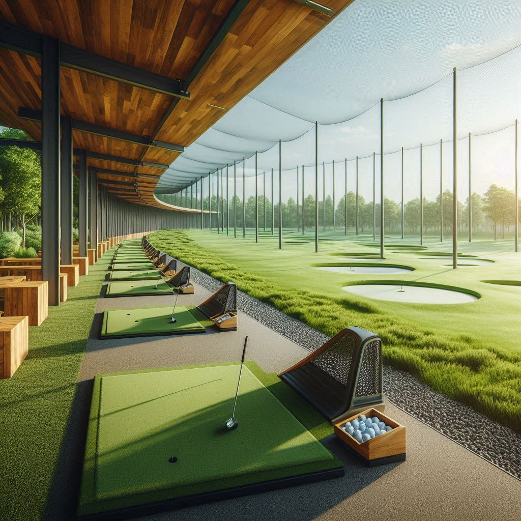 실외골프연습장 배경