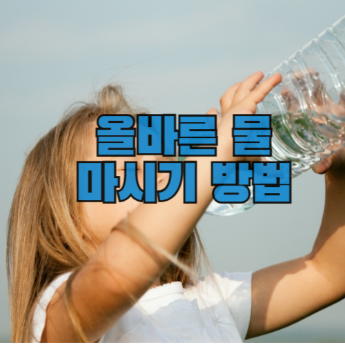올바른 물 마시기 방법