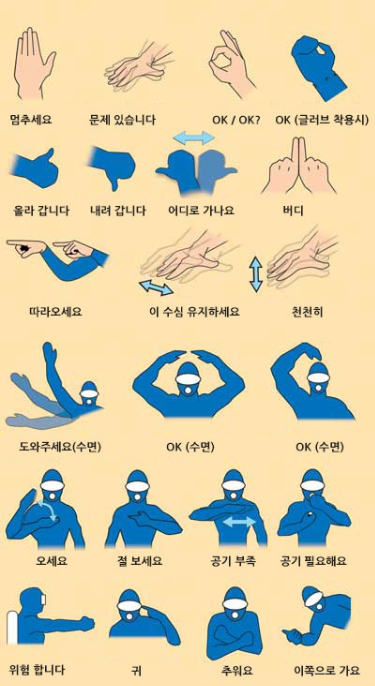 다이빙 수신호