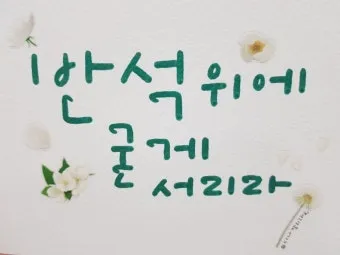 캘리그래피 지도사 자격 과정 커리큘럼 교재 추천_20