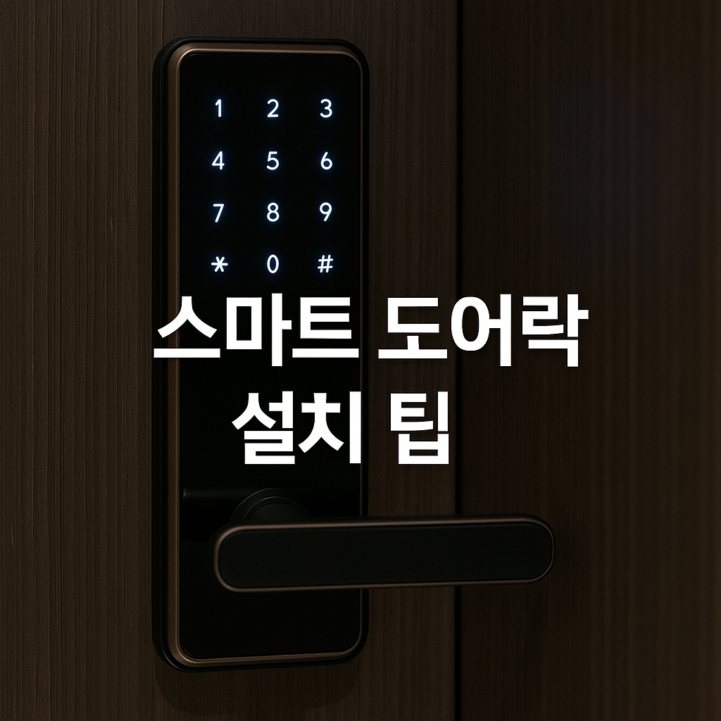 우리 집 보안 수준이 달라집니다! 스마트 도어락·CCTV 설치 완벽 가이드🔒