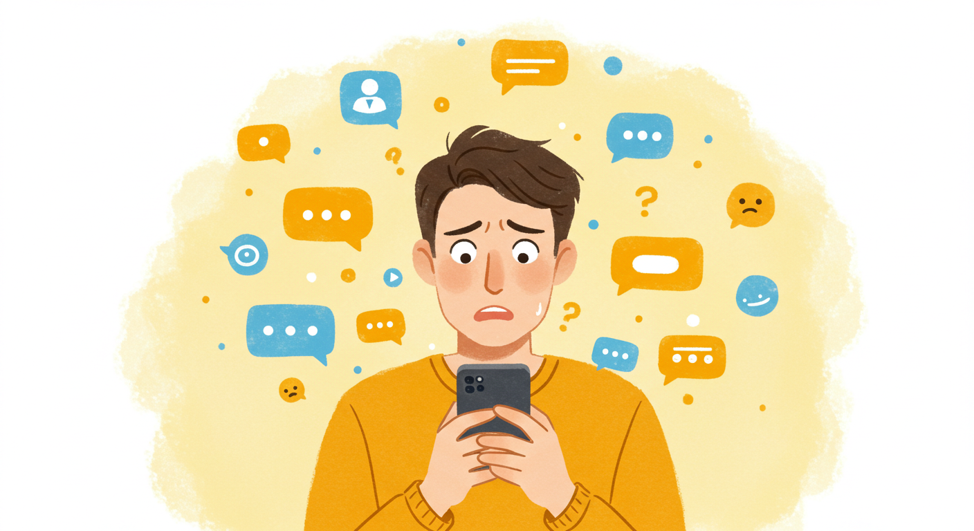 카카오톡 인터페이스가 바뀌어 당황하는 사용자