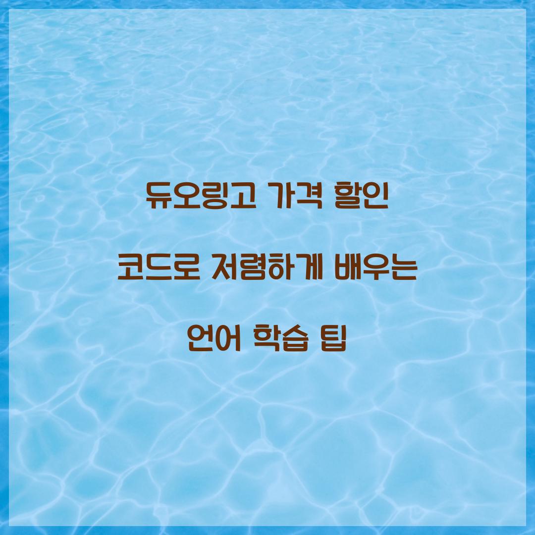 듀오링고 가격 할인 코드