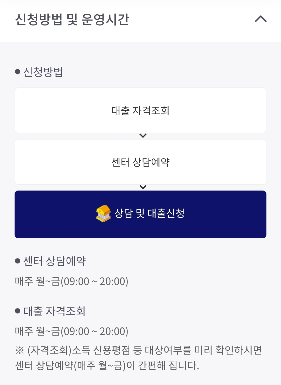 소액생계비대출-신청방법-운영시간