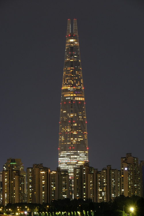 한국 서울의 롯데월드타워