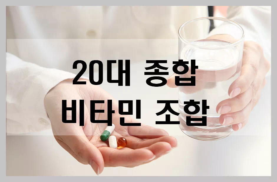 20대 종합비타민 조합