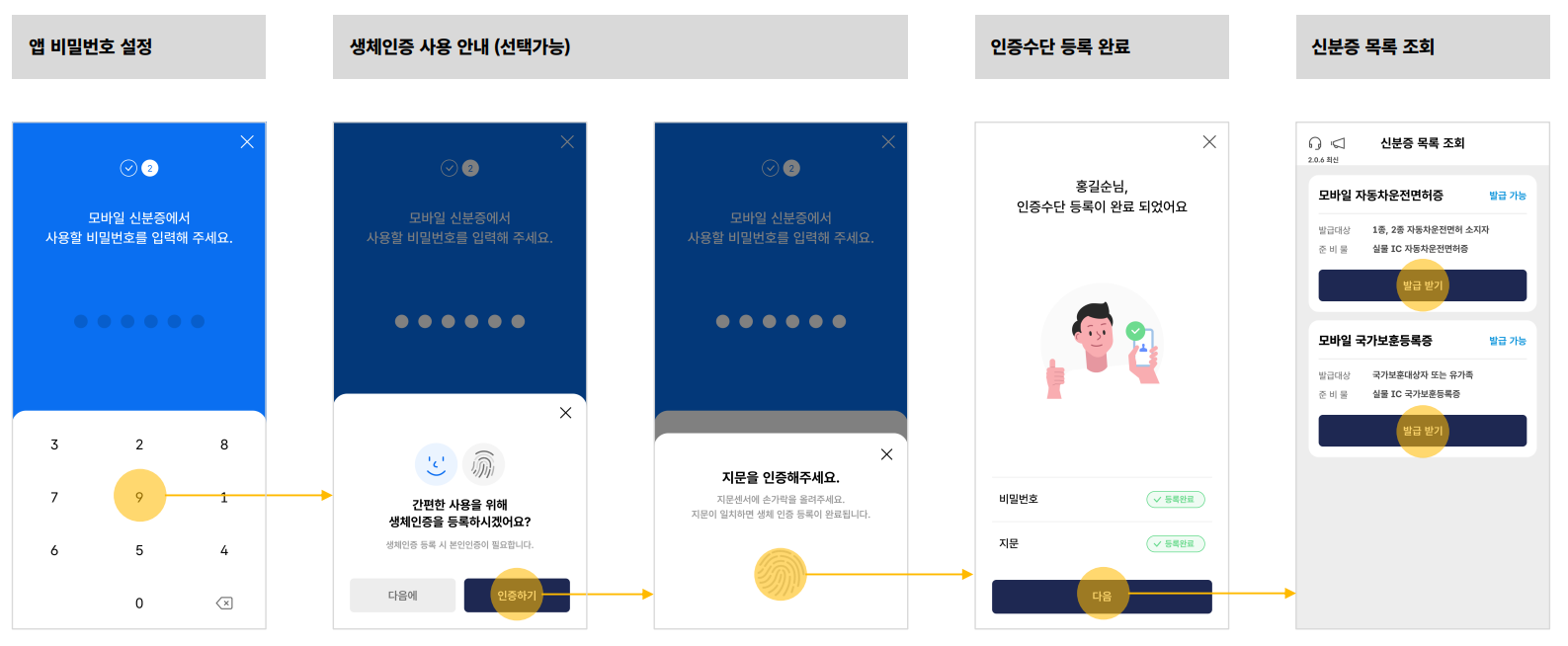 모바일 신분증 발급방법 (운전면허증, 국가보훈등록증)