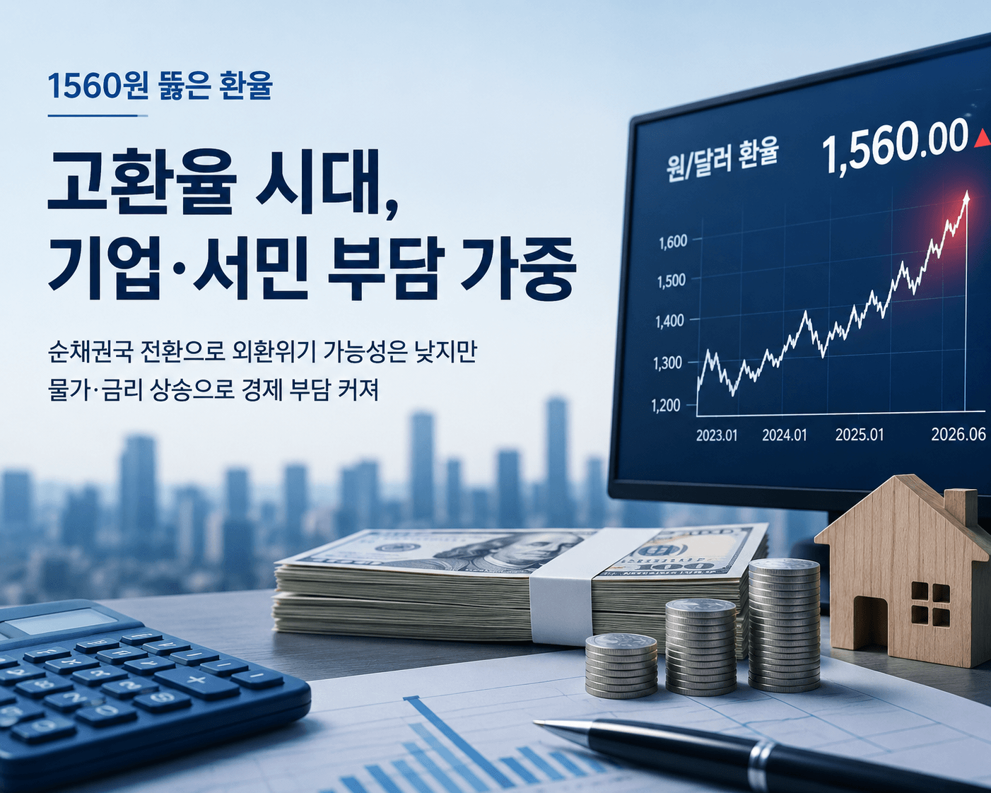 고환율 시대 생존 가이드: 환율 1560원이 물가·대출·투자에 미치는 현실 영향