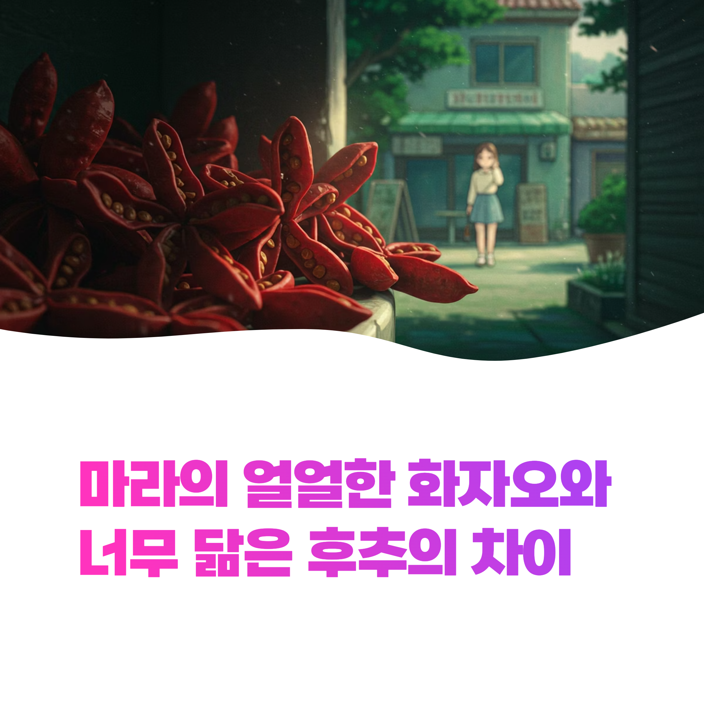 얼얼한 마라의 '마' 화자오, 후추랑 닮았는데 같은 걸까?