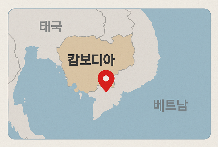 캄보디아-지도
