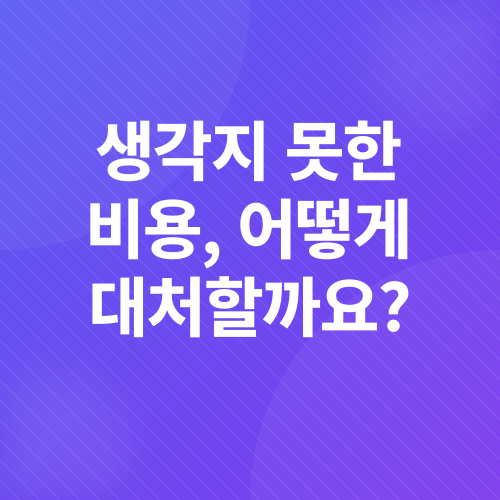 갑작스러운 의료비 대처법_1