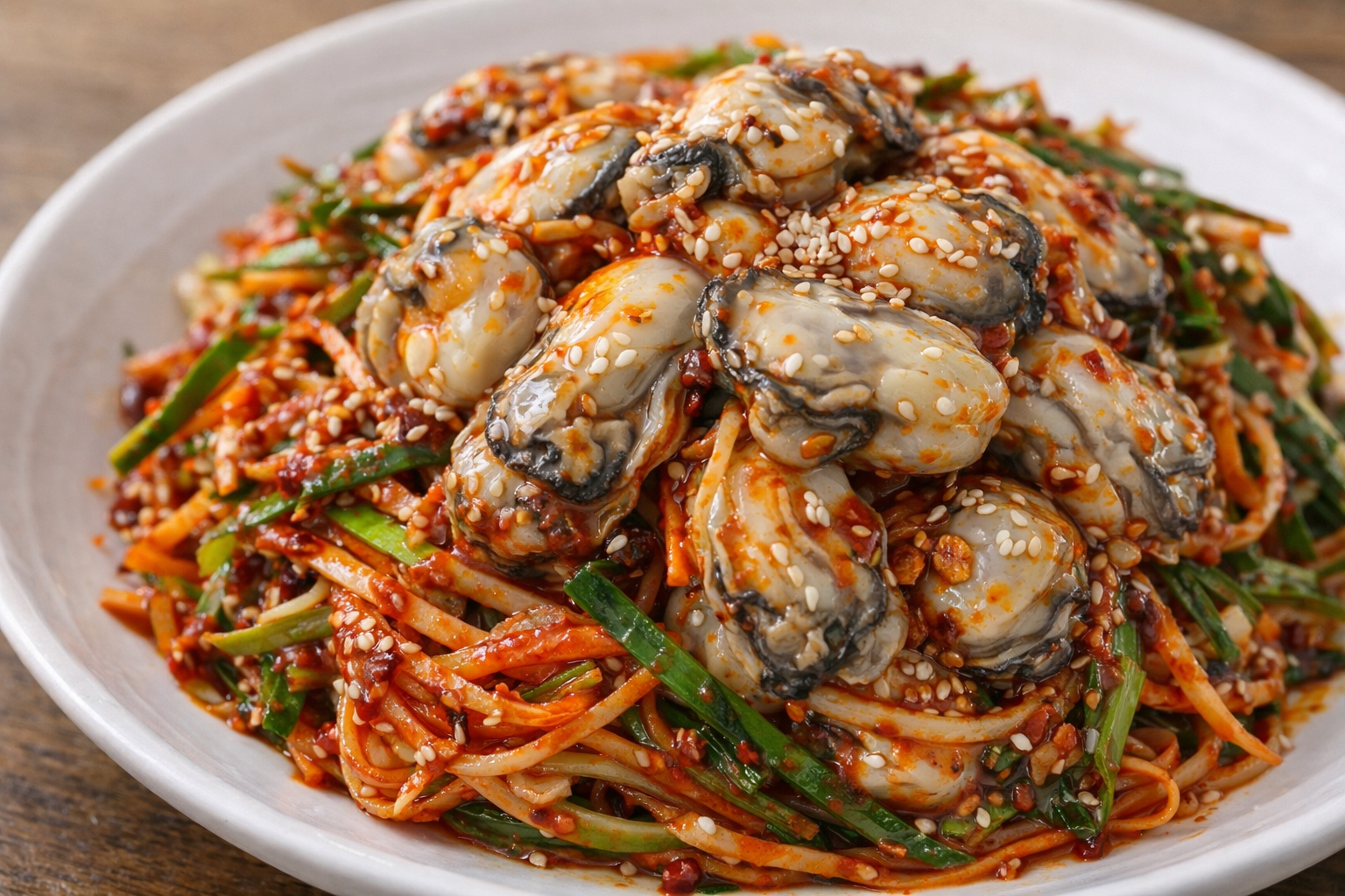 굴축제 대표 굴요리 - 굴무침