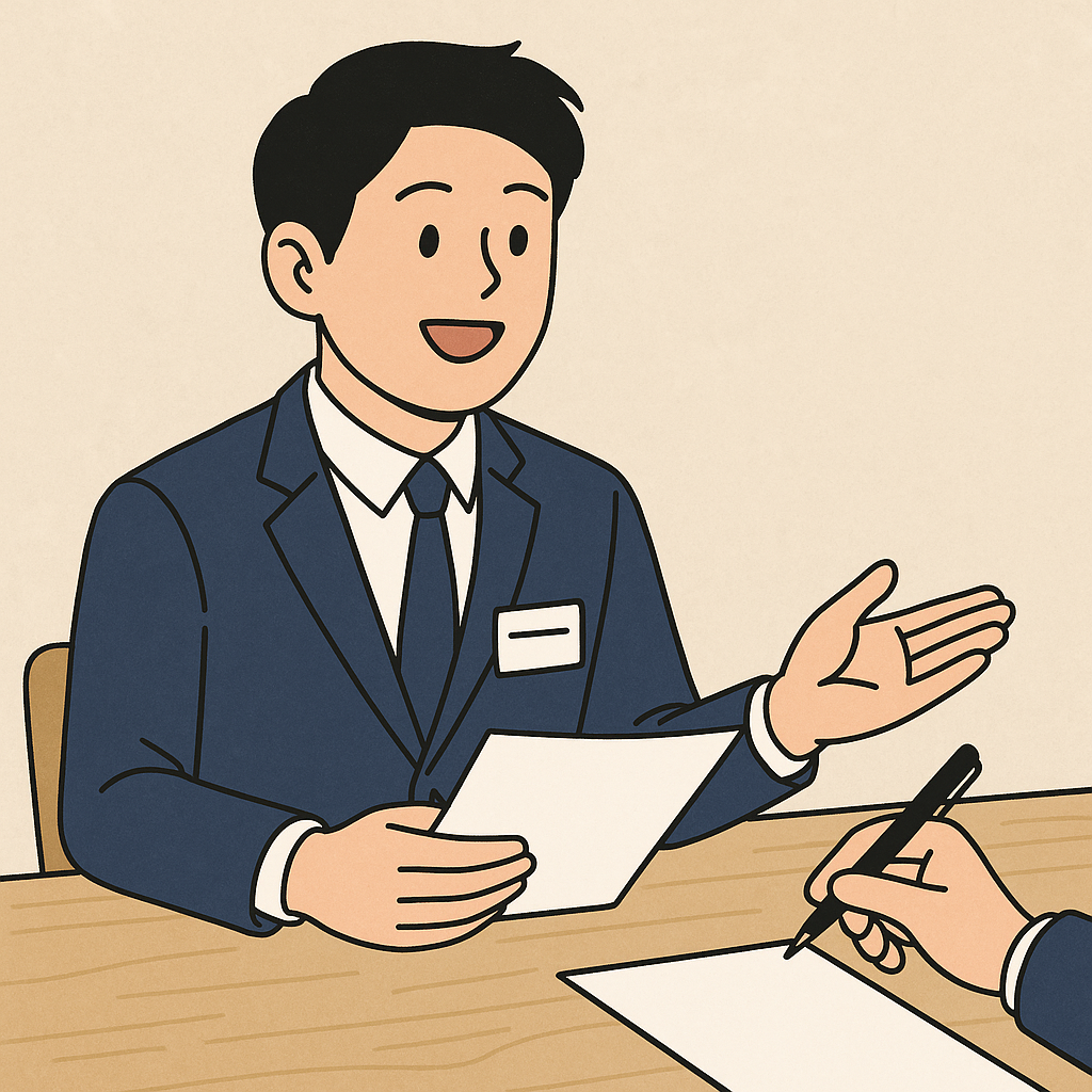 청년채용면접중