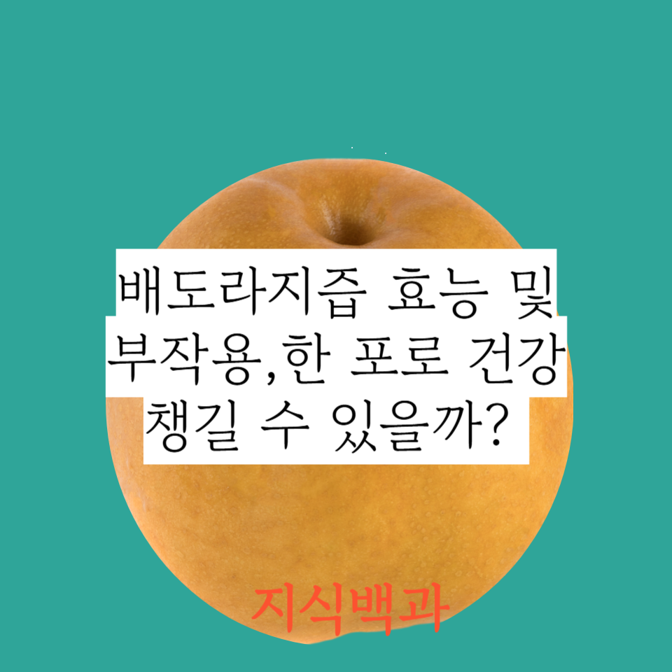 배도라지즙 효능 및 부작용,한 포로 건강 챙길 수 있을까?