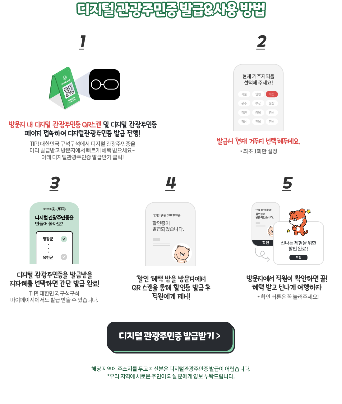 디지털관광주민증 발급방법