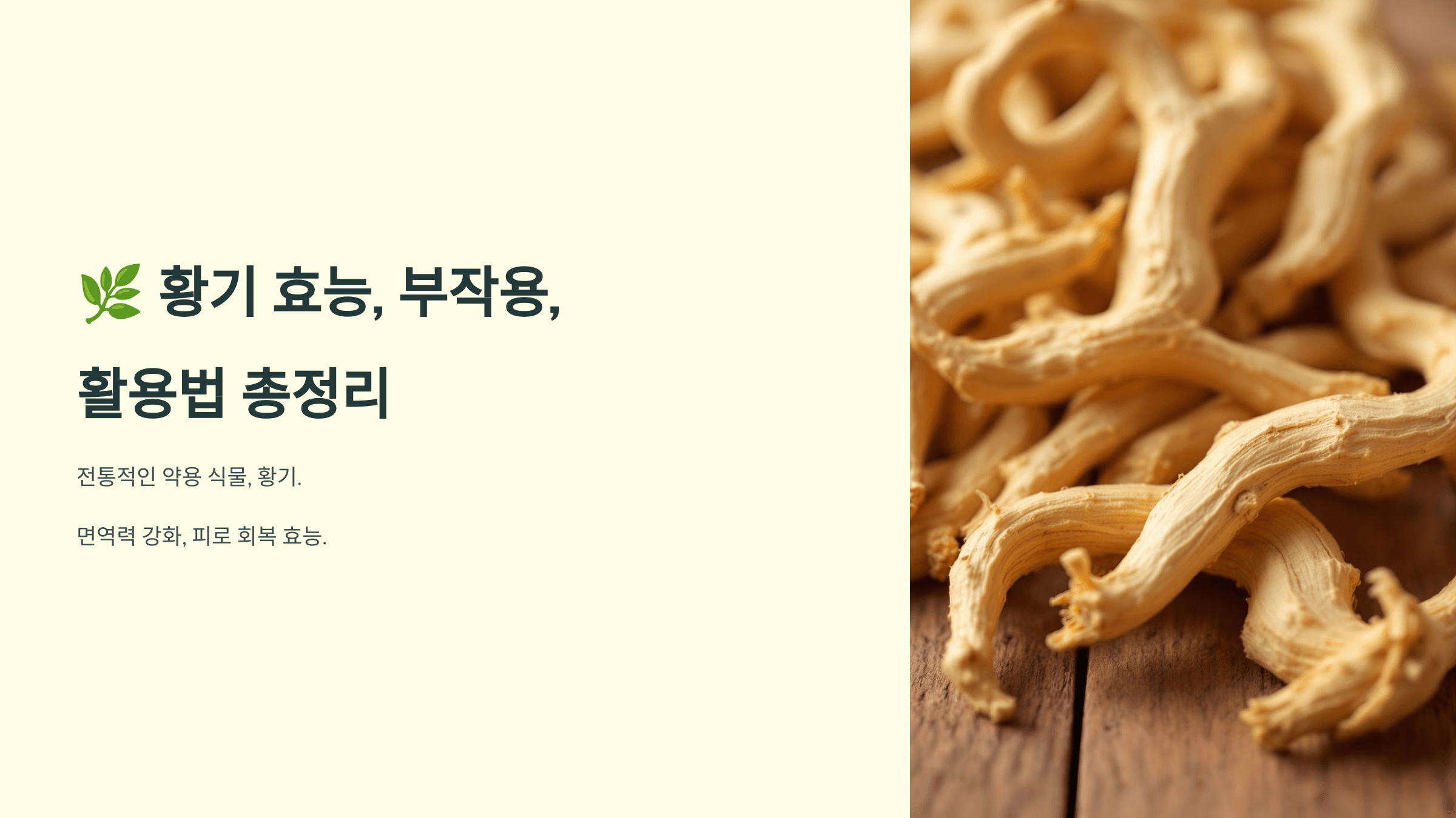 황기와 관련된 사진입니다.