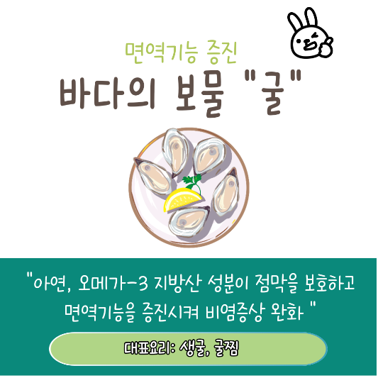 비염예방 음식 추천 TOP5 굴