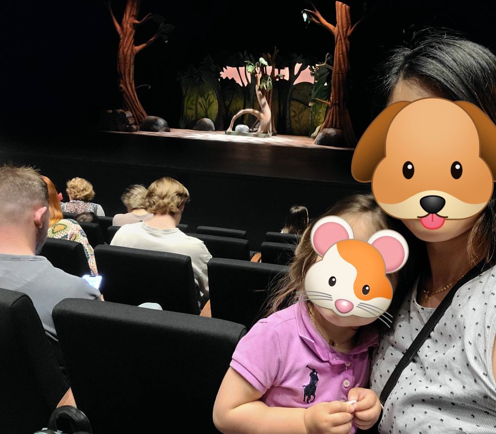 the Gruffalo 공연을 딸과 함께 보러옴