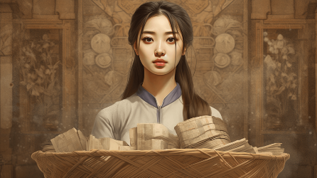 복과 재물을 주는 여자