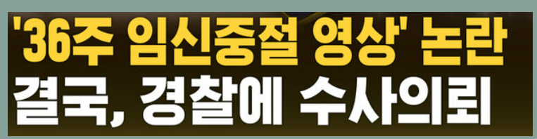 36주 임신중절 낙태 사건 파장 법적 쟁점